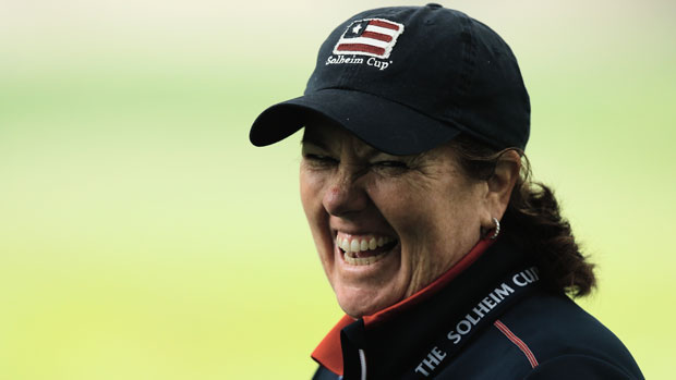 Meg Mallon during the first round of the 2013 Wegmans LPGA Championship